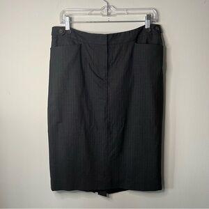 Club Monaco Women’s Formal Pencil Skirt Black Pinstripe Size 10